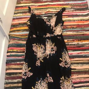Maurices jumpsuit with floral detail black